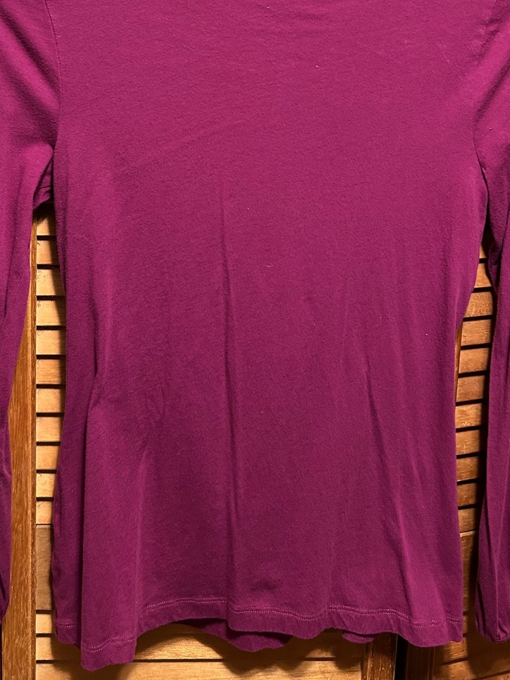 Lauren Ralph Lauren Raspberry Ruffle-Front Long Sleeve Tunic Blouse - Picture 12 of 12
